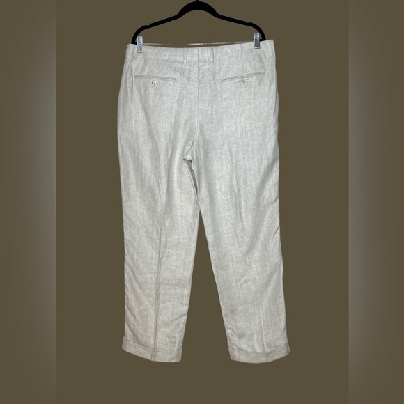 NWT J. Crew Crosby Classic-Fit Linen Pleated Herringbone Suit Pant, W 34 X L 30 - Picture 5 of 12